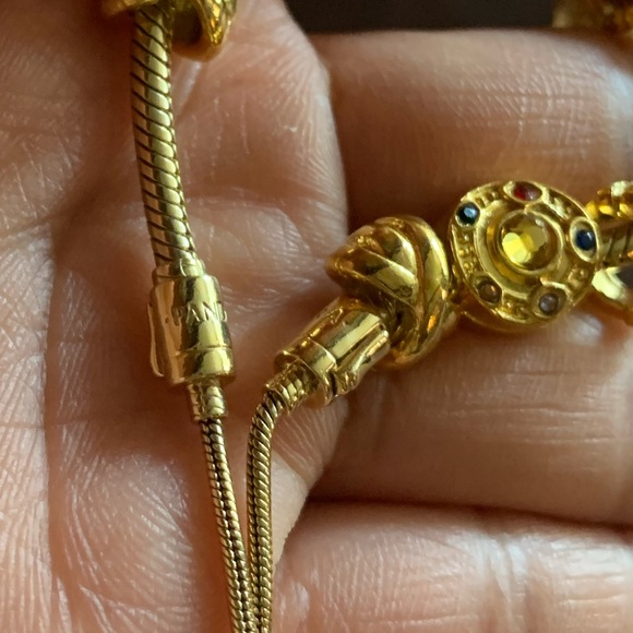 NWOT Retired Pandora Shine Sliding Bracelet Gold w/ 10 New Doctor Strange Charms - Picture 10 of 13